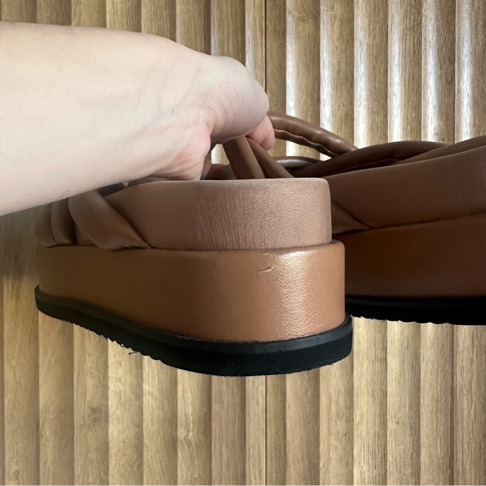 ROAM Asymmetrical Stack Platform Strappy Sandals - Picture 4 of 8